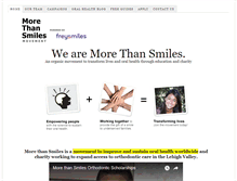 Tablet Screenshot of morethansmiles.org